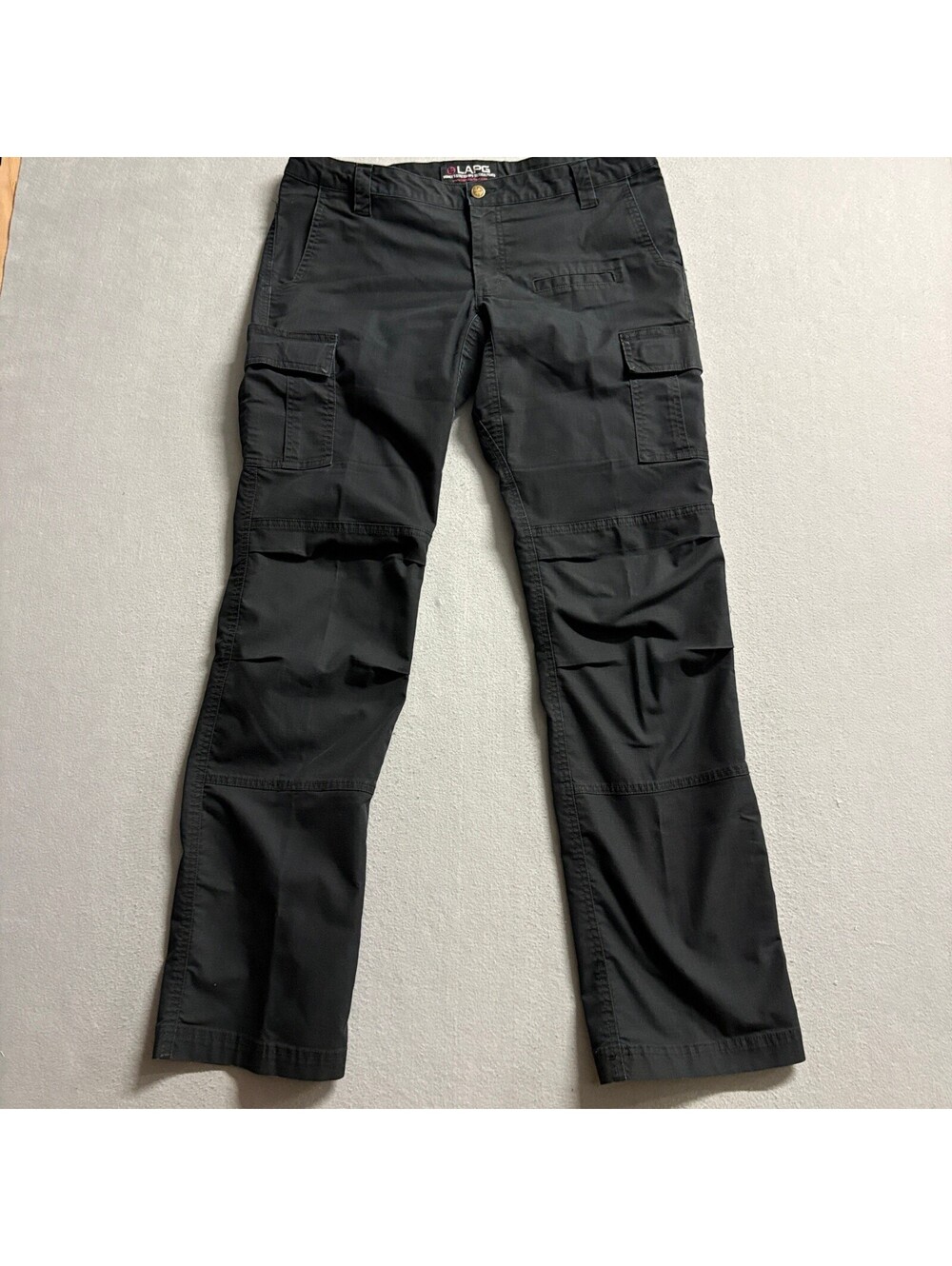 LA Police Gear Women's Stretch Ops Tactical Pants Size 14 Long Black Cargo LAPG
